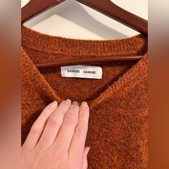 EUC SAMSØE SAMSØE | Nor O-Neck Short | Potter's Clay - Picture 10 of 12